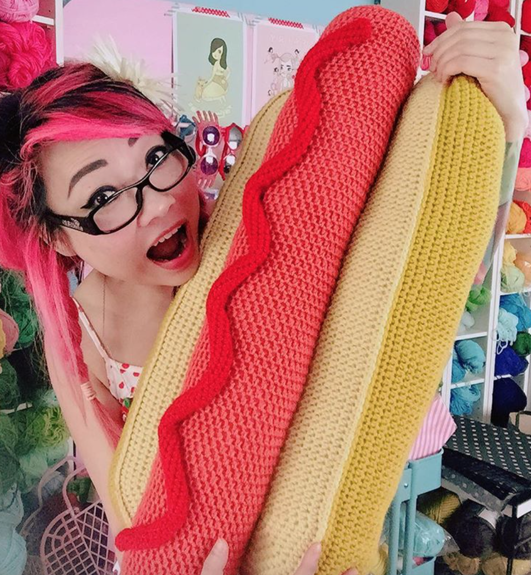 Free Crochet Pattern Giant Hot Dog Pillow Twinkie Chan Blog