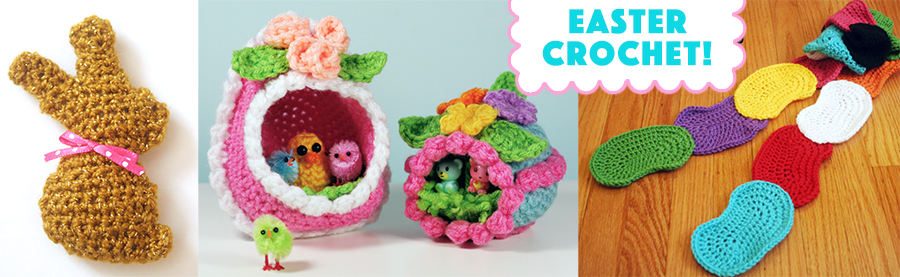 Easter Decorations Made with Crafts, Knitting and Crochet