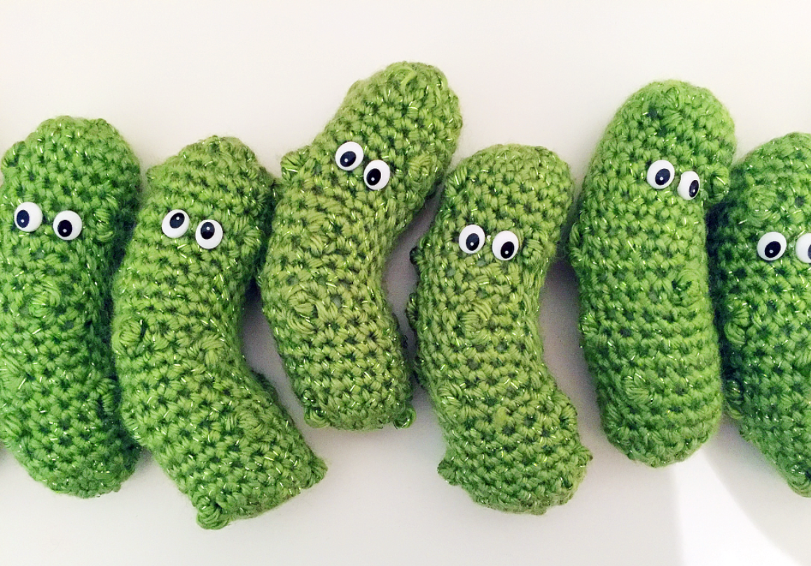 Free Crochet Pattern Christmas Pickle Ornament! Twinkie Chan Blog