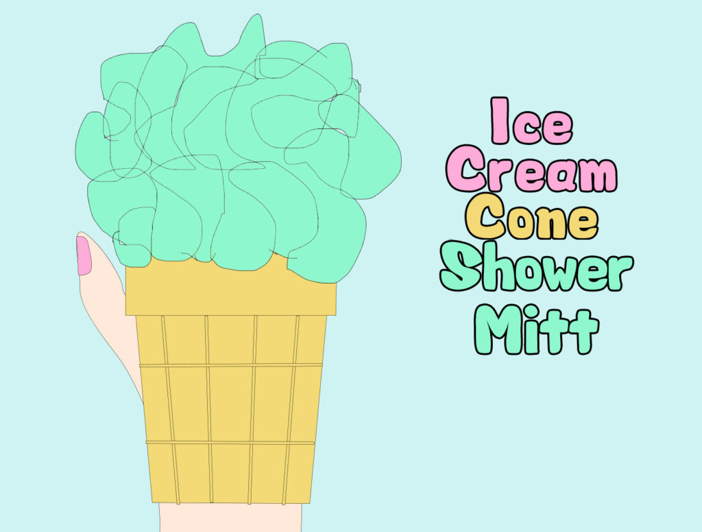Project 12 - Ice Cream Cone Shower Mitt