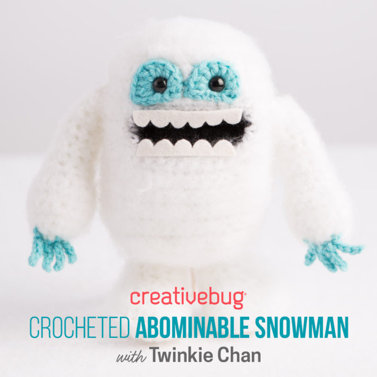 New Creativebug Crochet Class Abominable Snowman Twinkie Chan Blog